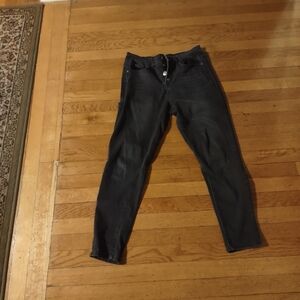 stretchy grey jeggings with 4 buttons from SO size 9